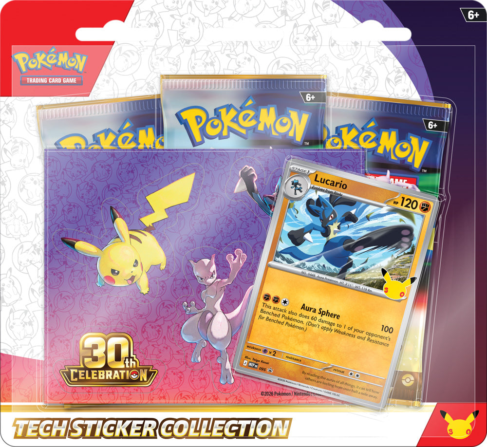 PRE-ORDER COMING SOON: Pokémon TCG: 30th Celebration Tech Sticker Collection