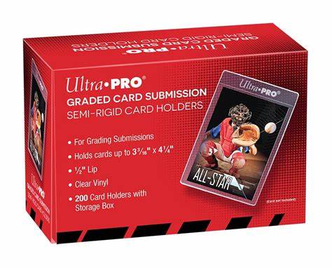 ULTRA PRO - SEMI-RIGID CARD HOLDERS FOR GRADE SUBMISSION (200-PACK)