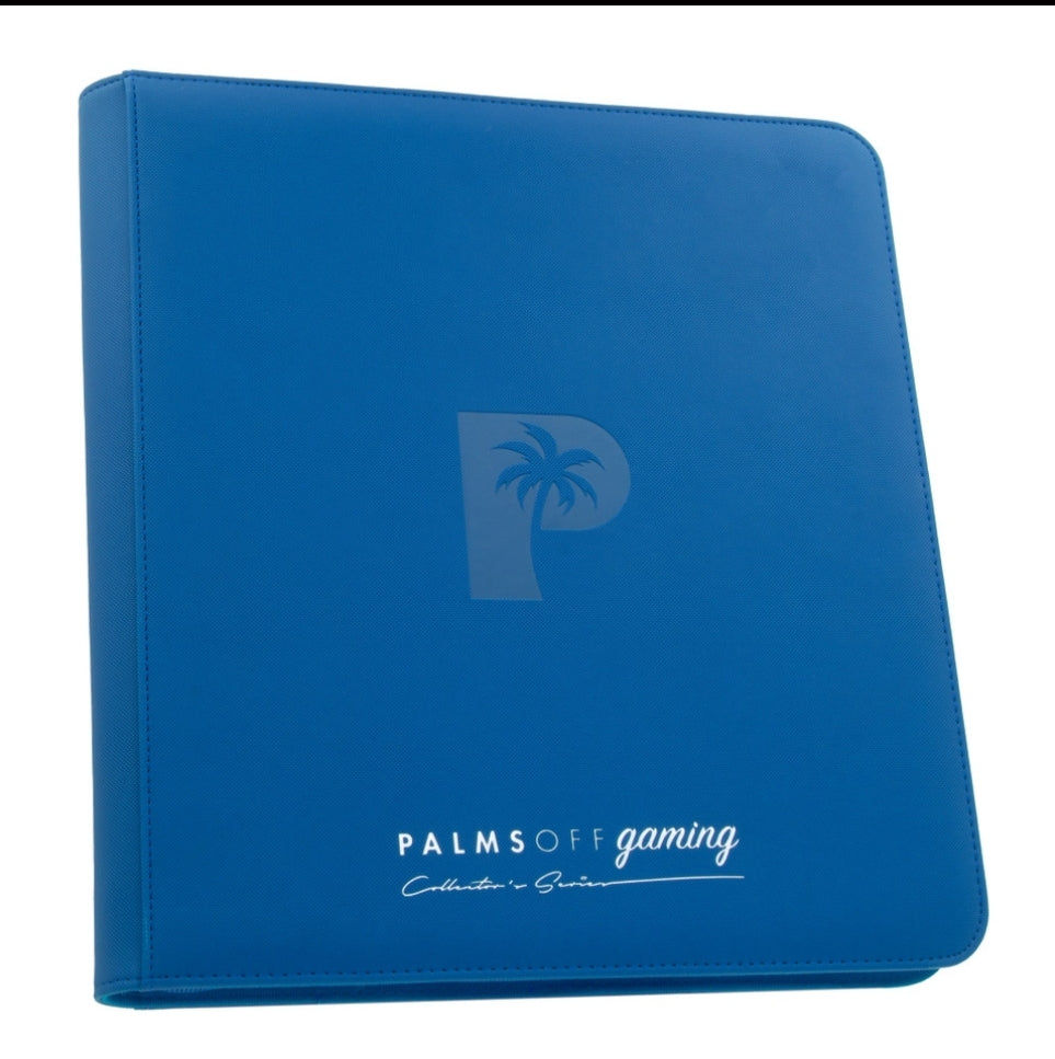 PALMS OFF - Collector's Series 12 (480) Pocket Zip Trading Card Binder - BLUE