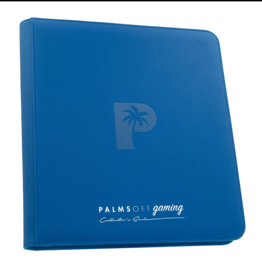PALMS OFF - Collector's Series 12 (480) Pocket Zip Trading Card Binder - BLUE