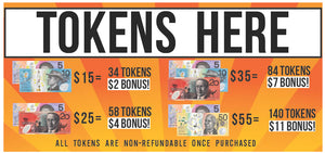 Extra Tokens- Bonus Token Packages