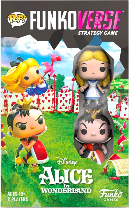 Alice in Wonderland - Alice & Queen of Hearts Pop! Funkoverse Strategy Board Game 2-Pack