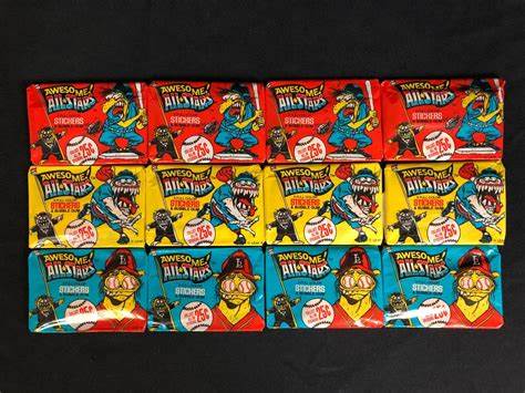 1988 Vintage Baseball Card Wax Pack Awesome All Stars Goofy Weird Funny Strange