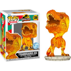 Funko Pop! - Jurassic Park - Tyrannosaurus Rex (Amber) 30th Anniversary Pop! Vinyl Figure #1380