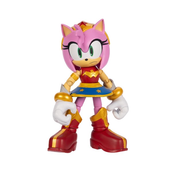 1 of 3 DC X Sonic the Hedgehog - Amy as Wonder Woman Action Figure