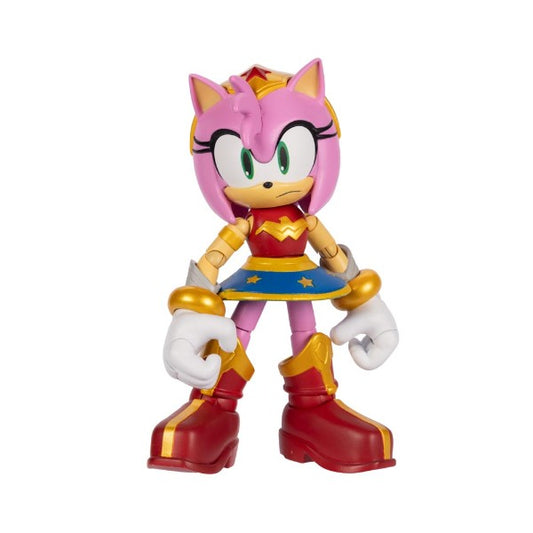 1 of 3 DC X Sonic the Hedgehog - Amy as Wonder Woman Action Figure