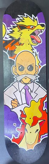 Custom Pokemon Artist Series 1/1 Skateboard Deck - 10 Unique Designs! *Click to see more*