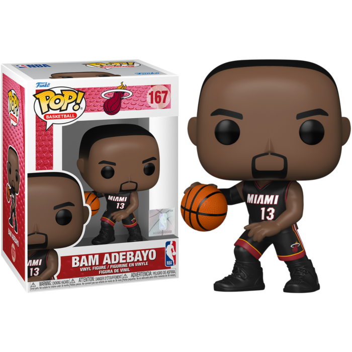 NBA Basketball - Bam Adebayo Miami Heat Pop! Vinyl Figure #167