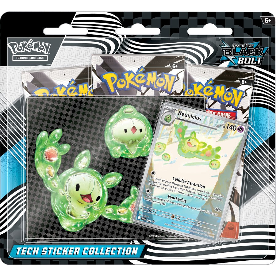 Pre Order 22/8/25 - Pokémon TCG: Scarlet & Violet- Black Bolt/White Flare Tech Sticker Pack