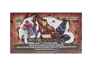 2022 UPPER DECK MARVEL BEGINNINGS HOBBY BOX (VOLUME 2 SERIES 1)w
