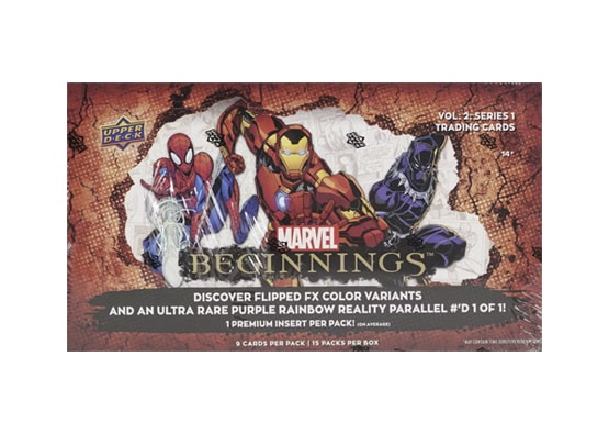2022 UPPER DECK MARVEL BEGINNINGS HOBBY BOX (VOLUME 2 SERIES 1)w