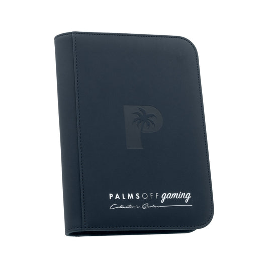PALMS OFF - Collector's Series 4 (160) Pocket Zip Trading Card Binder - Pilot Blue