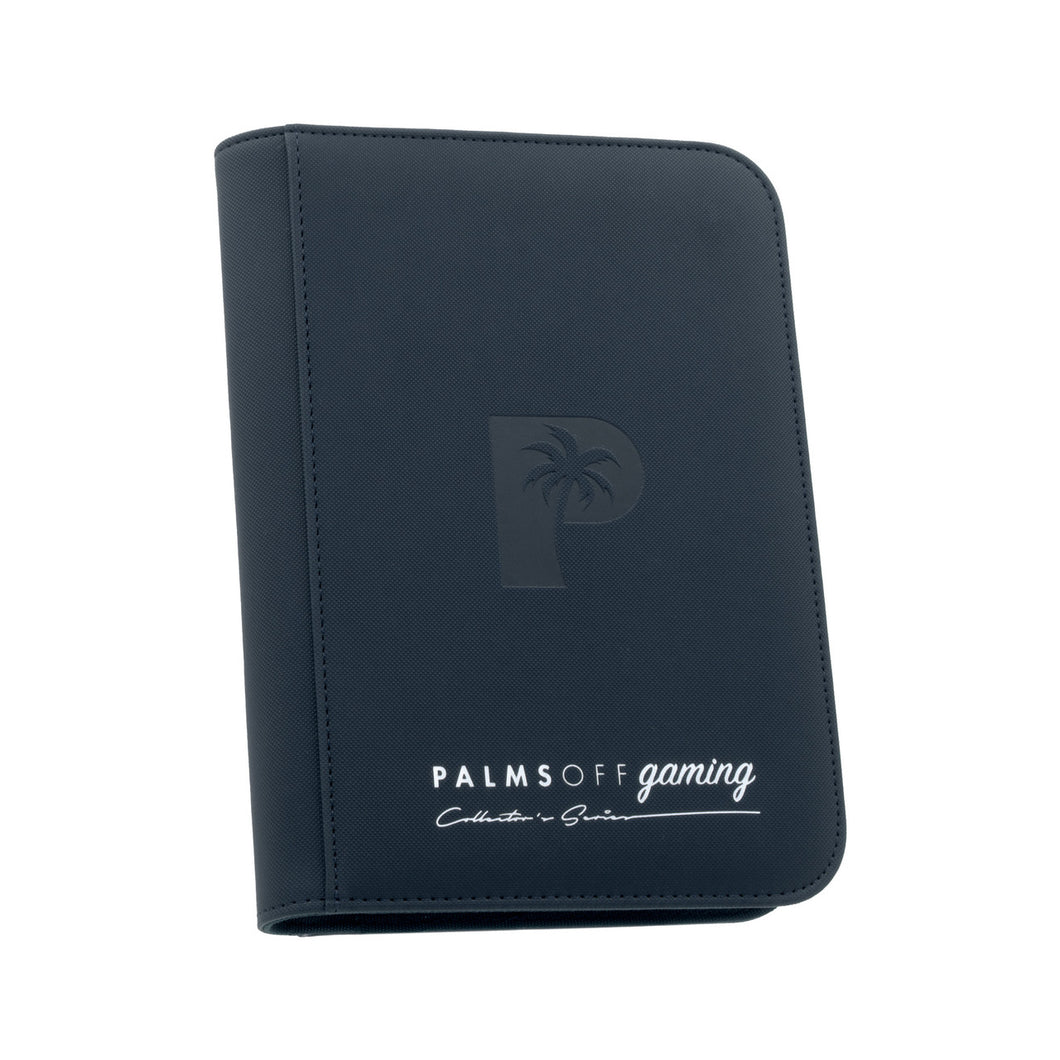 PALMS OFF - Collector's Series 4 (160) Pocket Zip Trading Card Binder - Navy Blue