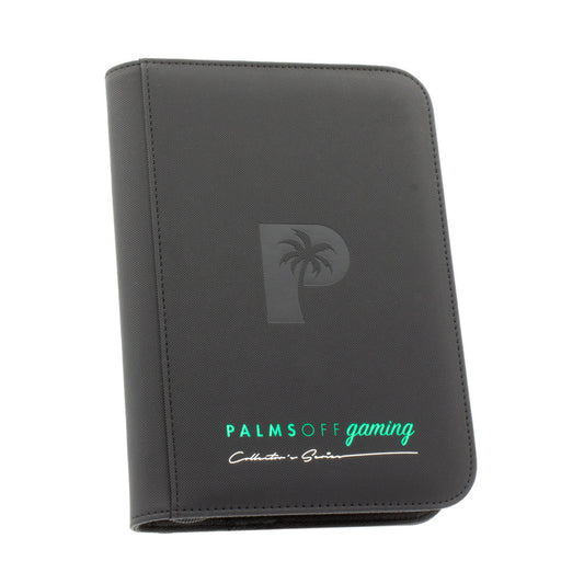 PALMS OFF - Collector's Series 4 (160) Pocket Zip Trading Card Binder - BLACK
