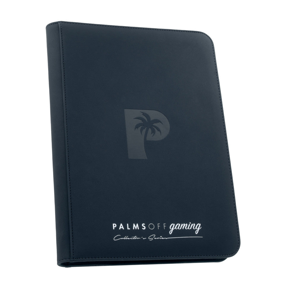 PALMS OFF - Collector's Series 9 (360) Pocket Zip Trading Card Binder - blue