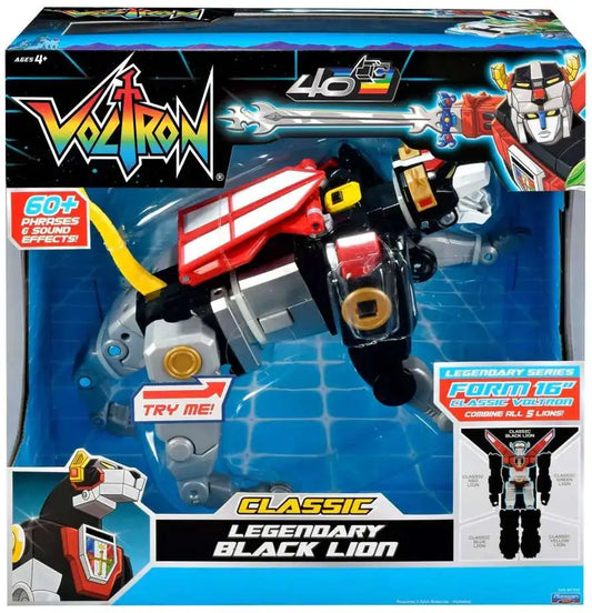 Voltron CLASSIC Legendary Black Lion DELUXE Combinable Action Figure [40th Anniversary]