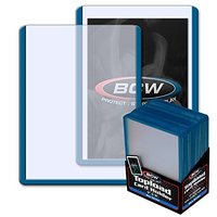 BCW: 3x4 Toploader Card Holder - Blue Border