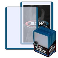BCW: 3x4 Toploader Card Holder - Blue Border