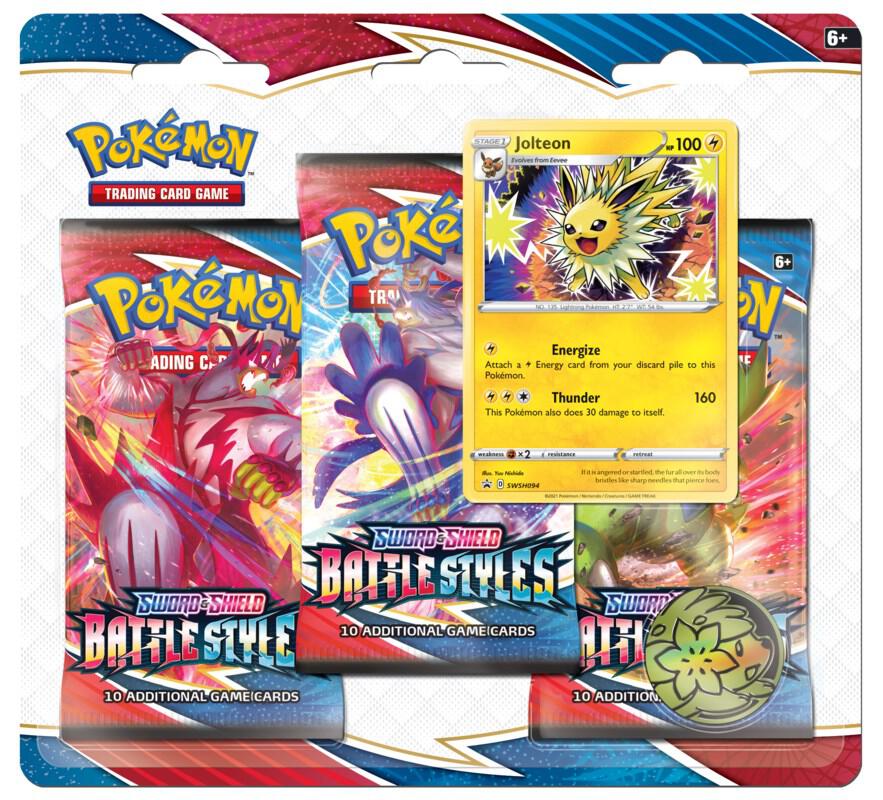 Battle Styles 3 Pack Blister [Jolteon] - SWSH05: Battle Styles (SWSH05)
