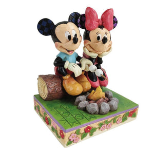Disney Showcase Collection - 6011938 - MICKEY AND MINNIE CAMPFIRE - SWEETHEART CAMPFIRE