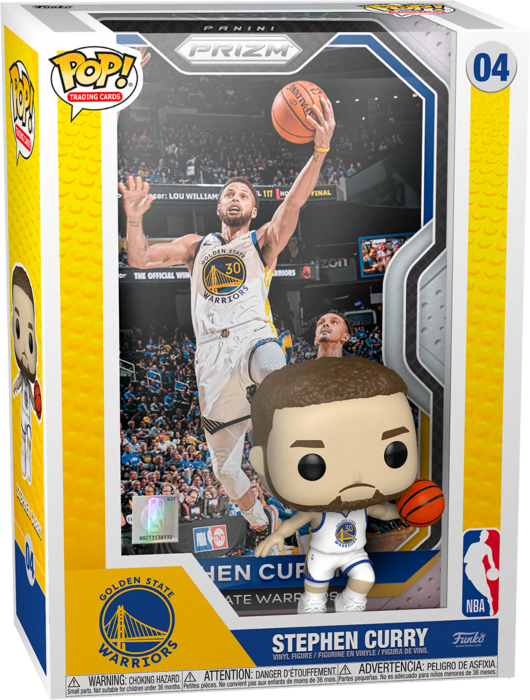 NBA Basketball - Stephen Curry Pop! Trading Cards Vinyl Figure with Protector Case