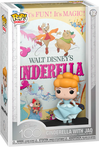 Cinderella (1950) - Cinderella with Jaq Disney 100th Pop! Movie Posters Vinyl Figure