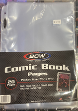 BCW comic book pages 7 1/4 x 11 3/16 - 20 pages