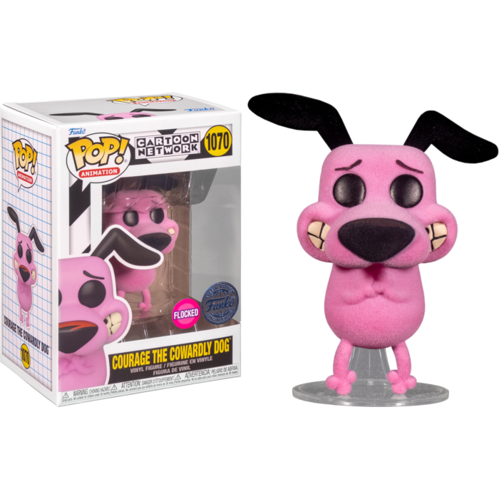 Funko Pop! - Courage the Cowardly Dog - Courage the Cowardly Dog Flocked Pop! Vinyl Figure #1070