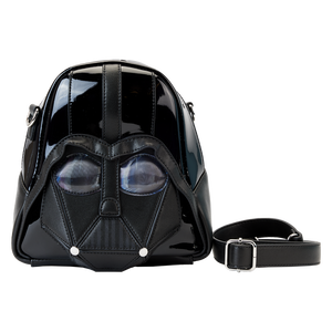 LOUNGEFLY - Star Wars - Darth Vader Figural Helmet Lenticular 9” Faux Leather Crossbody Bag