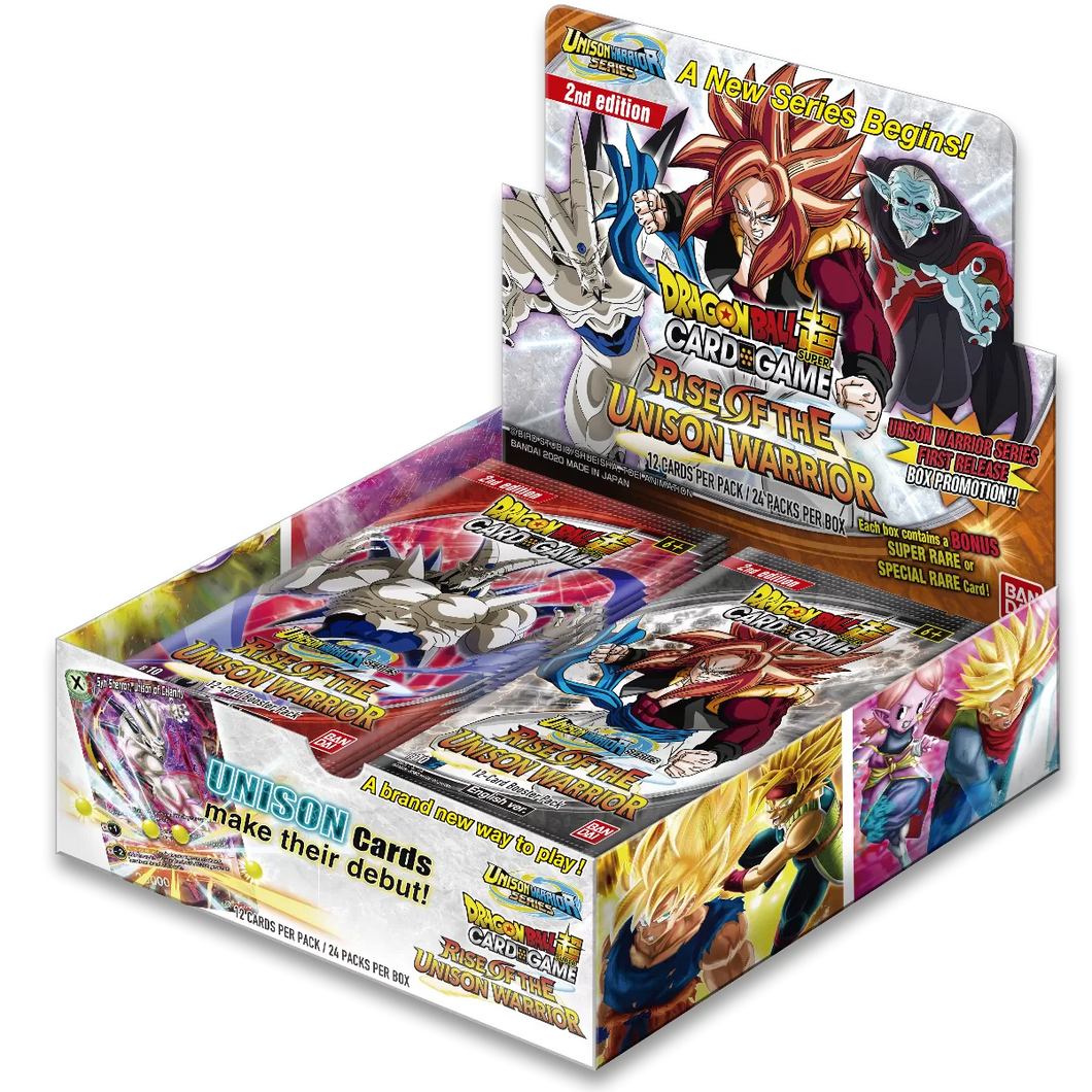 Dragon Ball Super Card Game - Rise of the Unison Warrior UW1 Booster Display Second Edition