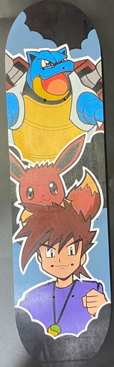 Custom Pokemon Artist Series 1/1 Skateboard Deck - 10 Unique Designs! *Click to see more*