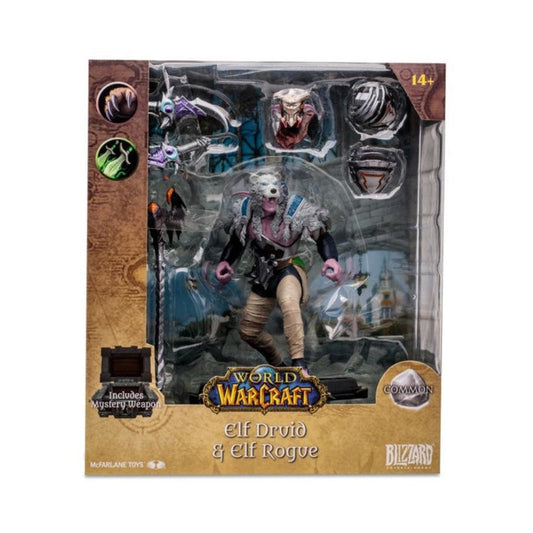 McFarlane World Of Warcraft Common Elf Druid/Rogue 6 inch Figure