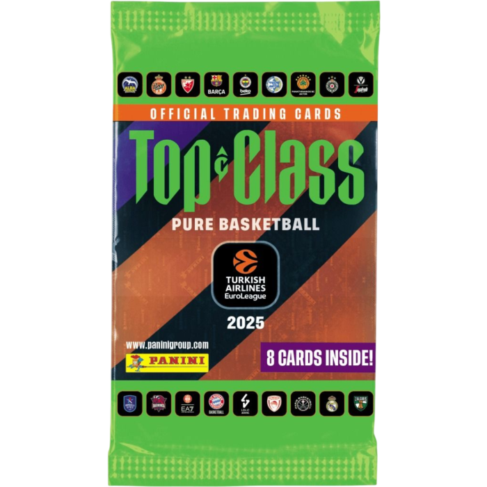 EuroLeague Basketball - 2025 Panini Top Class Basketball Trading Cards - SINGLE PACK