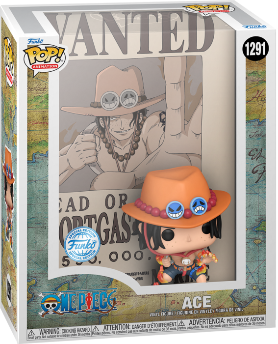 One Piece - Portgas D. Ace Wanted Poster Pop! Cover Vinyl Figure