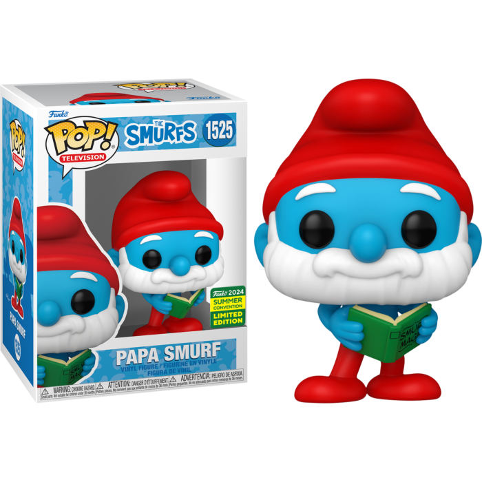 The Smurfs - Papa Smurf Pop! Vinyl Figure (2024 Summer Convention Exclusive) #1525