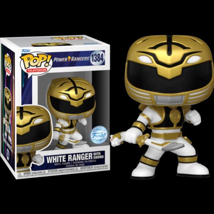 Funko Pop! Television: Mighty Morphin Power Rangers - White Ranger with Sword #1384