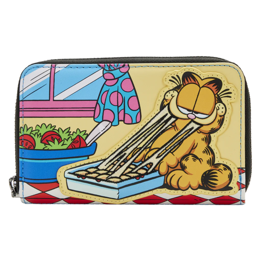 Garfield - Garfield Loves Lasagna 4” Faux Leather Zip-Around Wallet