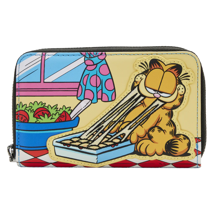 Garfield - Garfield Loves Lasagna 4” Faux Leather Zip-Around Wallet