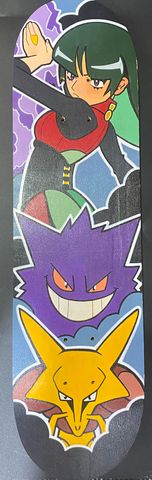 Custom Pokemon Artist Series 1/1 Skateboard Deck - 10 Unique Designs! *Click to see more*