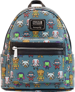 LOUNGEFLY - Guardians of the Galaxy - Kawaii 10” Faux Leather Mini Backpack
