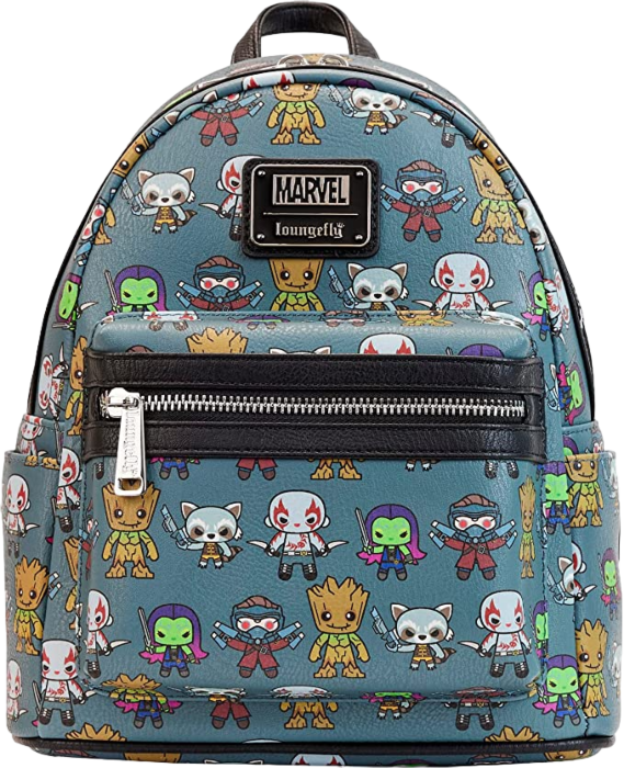 LOUNGEFLY - Guardians of the Galaxy - Kawaii 10” Faux Leather Mini Backpack