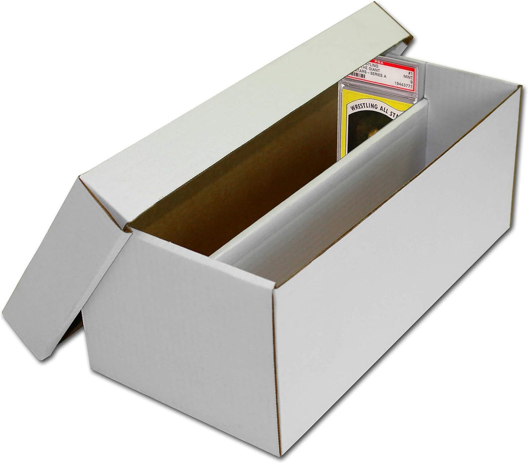 BCW 3 Cardboard Graded Card Shoe Box - Graded Card Storage Box