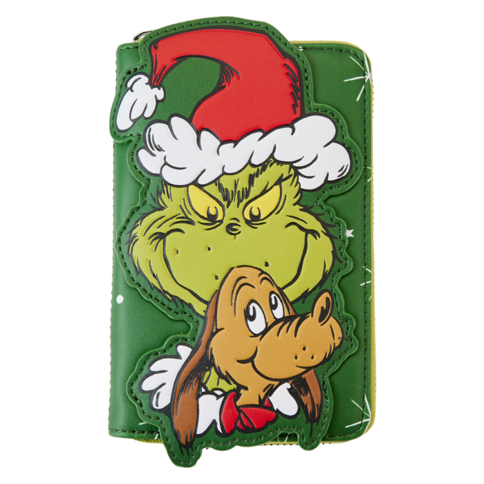 Loungefly - Dr. Seuss - The Grinch Santa Cosplay 4" Faux Leather Zip-Around Wallet