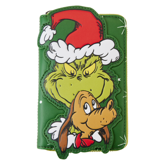 Loungefly - Dr. Seuss - The Grinch Santa Cosplay 4" Faux Leather Zip-Around Wallet