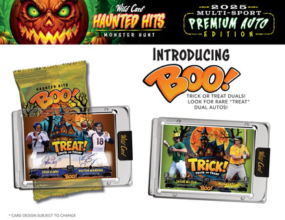 PRE ORDER - EARLY DECEMBER - 2025 Wild Card Multi-Sport Haunted Hits Premium Auto Edition Hobby Box