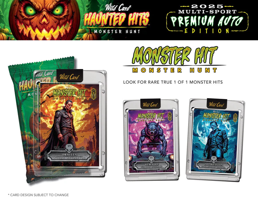 PRE ORDER - EARLY DECEMBER - 2025 Wild Card Multi-Sport Haunted Hits Premium Auto Edition Hobby Box