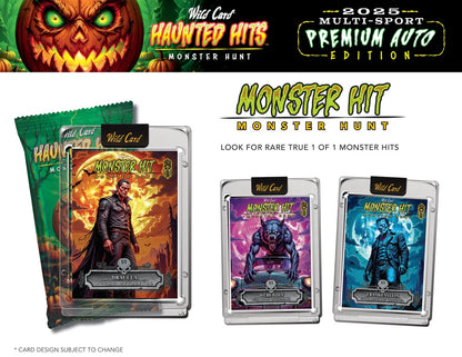 PRE ORDER - EARLY DECEMBER - 2025 Wild Card Multi-Sport Haunted Hits Premium Auto Edition Hobby Box