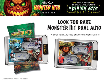 PRE ORDER - EARLY DECEMBER - 2025 Wild Card Multi-Sport Haunted Hits Premium Auto Edition Hobby Box