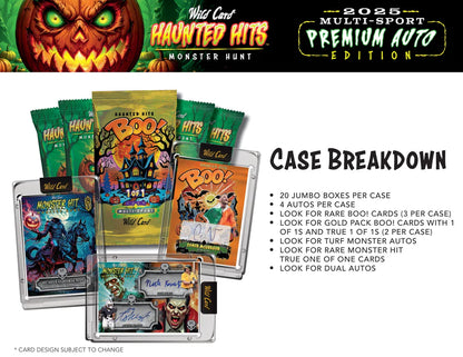 PRE ORDER - EARLY DECEMBER - 2025 Wild Card Multi-Sport Haunted Hits Premium Auto Edition Hobby Box