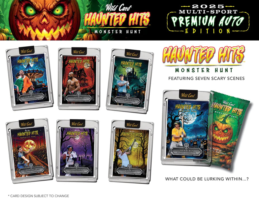 PRE ORDER - EARLY DECEMBER - 2025 Wild Card Multi-Sport Haunted Hits Premium Auto Edition Hobby Box